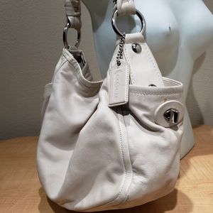 Coach Leather Parker Hobo Purse/Bag Light Tan